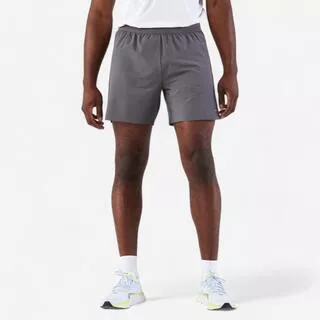 KIPRUN Pantaloncini running uomo RUN COMFORT 500 grigi