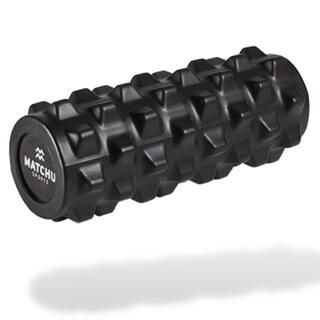 MATCHU SPORTS Rullo massaggiante - Foam roller Extra - Hard - 31 CM - Nero