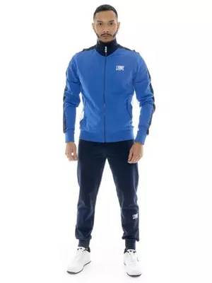 LEONE 1947 APPAREL Tuta da uomo in cotone non garzato con colletto e zip Leone Basic