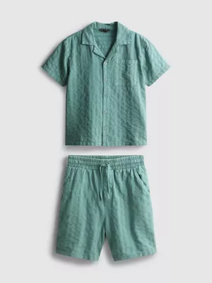 7-15 años | Pantalones cortos y camisa con solapas