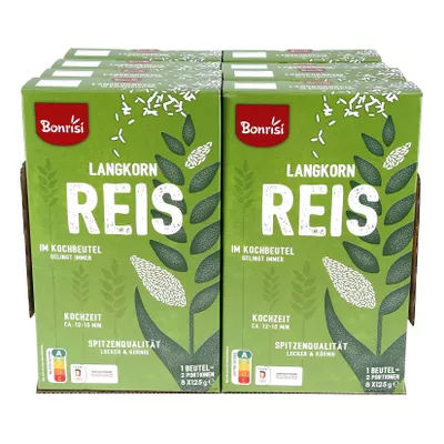 Bonrisi Langkornreis 1 kg, 8er Pack