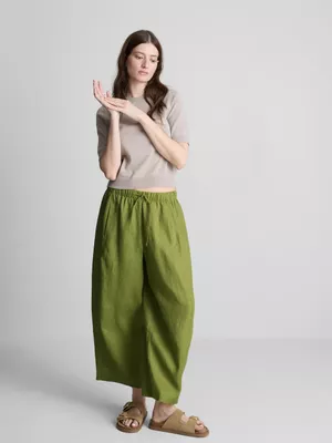 Pantalones anchos de lino de The Edit
