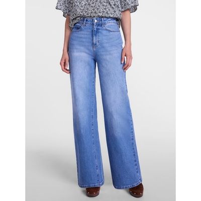 Scenario Women's High-Rise Wide-Leg Jeans, Light Wash, Sizes 0-20