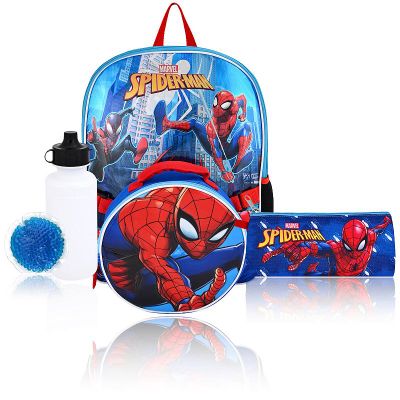 Marvel Spider-Man 5 pc Backpack Set