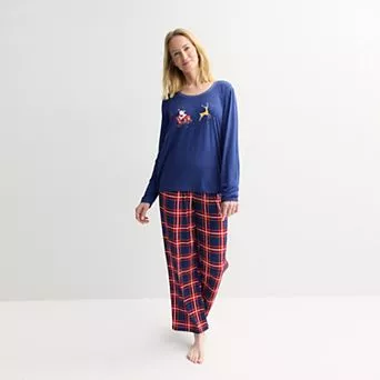 Women's Jammies For Your Families® Tolli Tartan Plaid Pajama Top & Pajama Bottoms Set