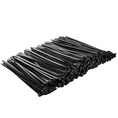 JobSmart 11 in. Heavy-Duty Cable Ties, Black, 250-Pack