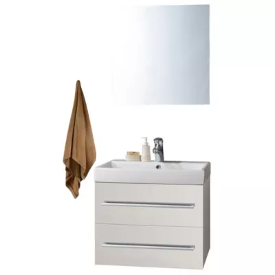 Milobad, Badmøbelsæt, Namur, 60 cm, mat hvid