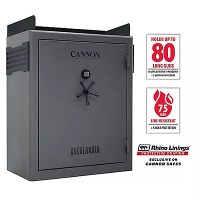 Cannon 80 Long Gun 36.4 cu. ft. Electronic Overlander Premium Super Wide Body Gun Safe