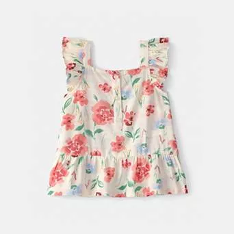 Toddler Girl Carter's Floral Peplum Top