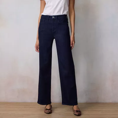 Women's LC Lauren Conrad Super High Rise Palazzo Wide Leg Jeans