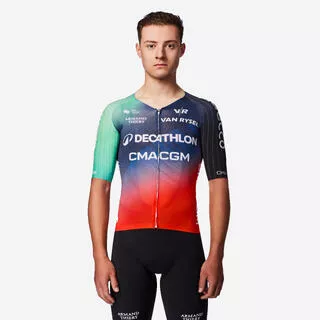 VAN RYSEL Maglia ciclismo da corsa uomo DECATHLON CMA CGM ufficiale