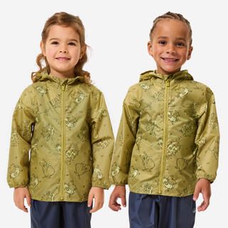 QUECHUA Giacca trekking bambino MH100 impermeabile verde