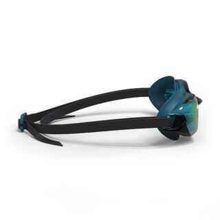 Occhialini piscina BFIT lenti specchio taglia unica nero-blu antiappannanti