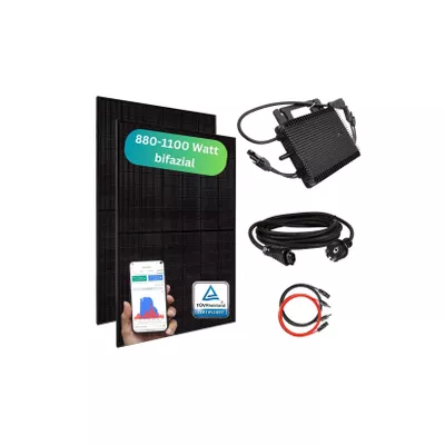 MYVOLTAICS MyBasic 880+ Watt Balkonkraftwerk Steckerfertig Komplettset bifazial neuester Hoymiles WIFI WR 800W WLAN & App