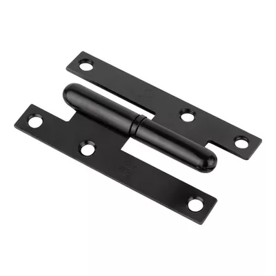 BISAGRA PARA PUERTA PERNIO A IZQUIERDA 95X52MM NEGRO