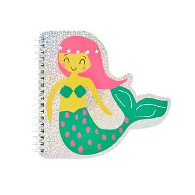 Spiral Notebook Mermaid Shaped
