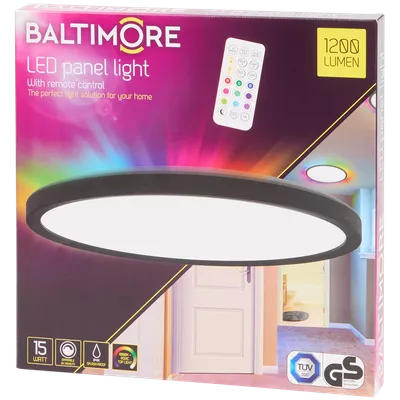 Panelové osvětlení s dálkovým ovládáním Baltimore