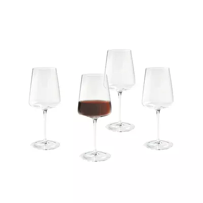 Better Homes & Gardens Clear Flared Red Wine Glass with Stem 17 ounce, 4 Pack