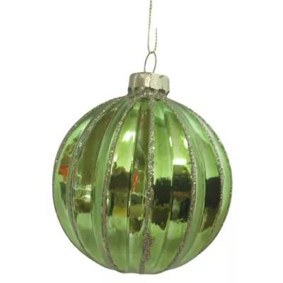 Julekugle, Ø8 cm, grøn