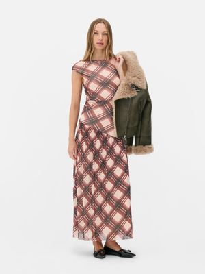 Vestido midi drapeado asimétrico de Rita Ora