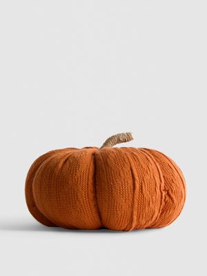 Adorno de calabaza de punto