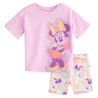 Disney's Minnie Mouse Baby & Toddler Oversized Tee & Bike Shorts Set by Jumping Beans®