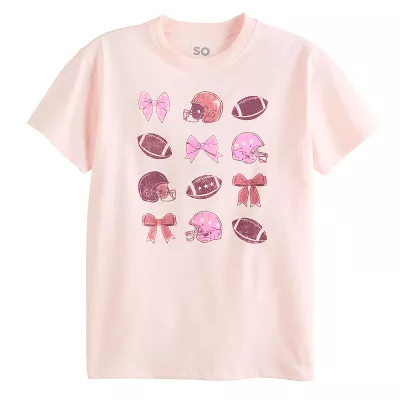 Girls 6-20 SO® Short Sleeve Oversized Graphic Tee in Regular & Plus Size