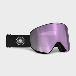 SIROKO Maschera da sci Sport invernali Uomo e donna GX Grizzly Lavanda