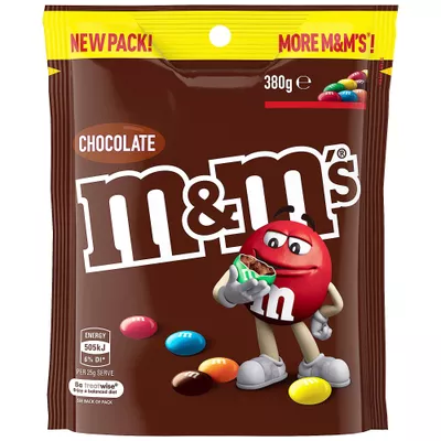 M&M'S Milk Choc Share Bag 380g