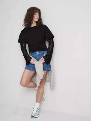 The Primark Scene | Camiseta con encaje y capas