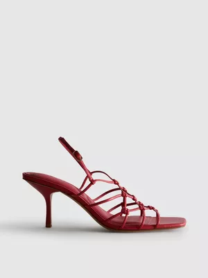Sandalias trenzadas con tacón de aguja de The Edit