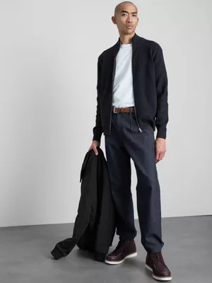 Cárdigan con cremallera