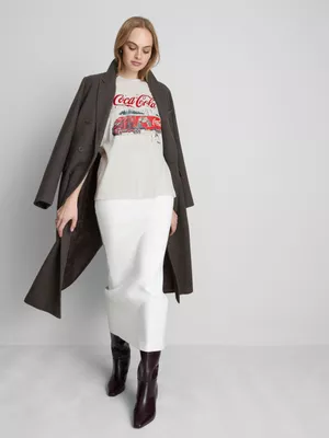 Camiseta navideña de algodón de Coca-Cola