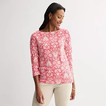 Women's Croft & Barrow® Boatneck Top