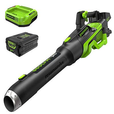 Greenworks 180 MPH/660 CFM 60V Cordless Handheld Leaf Blower, Battery and Charger Included