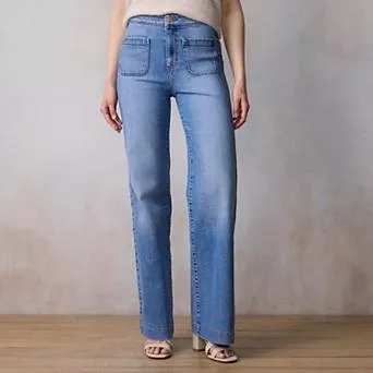 Women's LC Lauren Conrad Super High Rise Wide Leg Jeans
