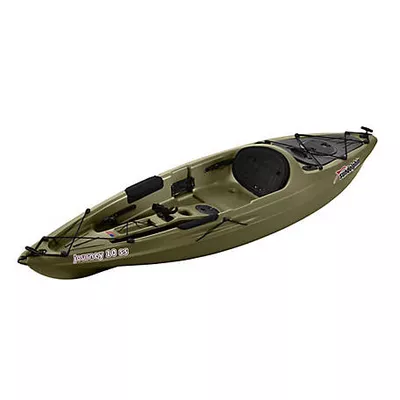 Sun Dolphin Journey Sit-On Angler Kayak with Paddle, 10 ft., Olive