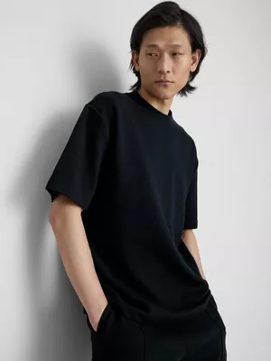 Camiseta texturizada de manga corta de The Edit