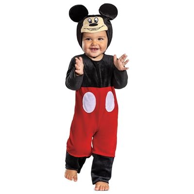 Disney Mickey Mouse Halloween Costume for Children, Infants Size 12-18M, by Disguise
