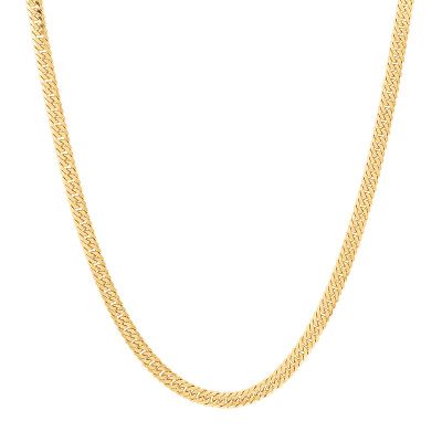 Men's 14k Gold Over Sterling Silver Curb Chain Necklace