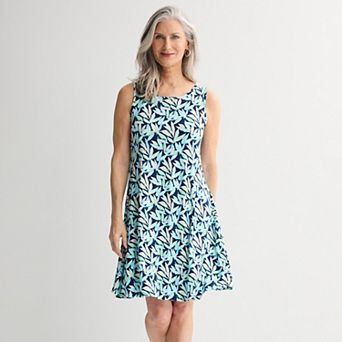 Women's Croft & Barrow® Sleeveless Tank Swing Dress