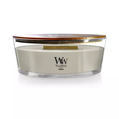 WoodWick Ellipse Scented Candle, Fireside, 16 oz