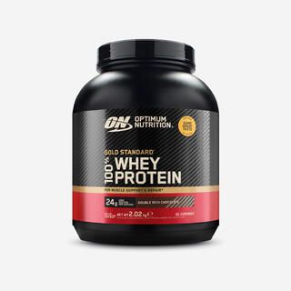 OPTIMUM NUTRITION Proteine del siero di latte 100%, doppio cioccolato, Gold Standard, 2,015 kg