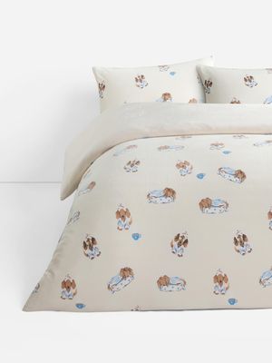 Set de funda nórdica doble supersuave con perritos