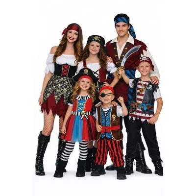 Treasure Pirate Family Matching Costume for Children, Boys' Size Small (6/7), by Way to Celebrate