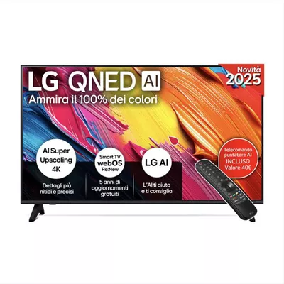 LG - Smart TV MINI LED 4K 43" QNED AI QNED70 43QNED70A6-Nero