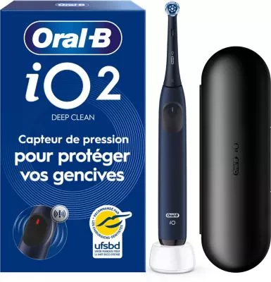 Brosse à dents électrique ORAL-B iO2 Marine Blue Deep Clean + Travel Case