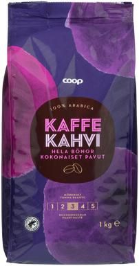 Coop kahvipapu tumma paahto 1 kg