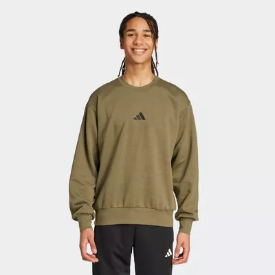 ADIDAS Sweatshirt Herren Baumwolle - khaki