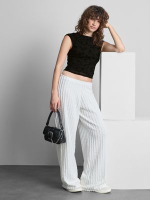 The Primark Scene | Top flocado con mangas casquillo